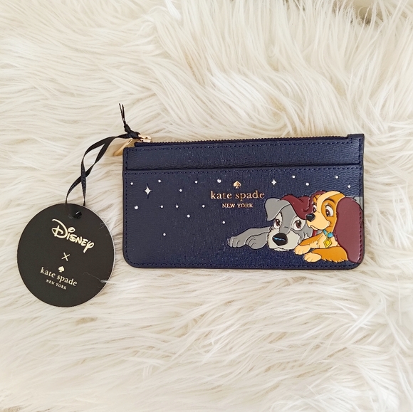 Disney X Kate Spade New York Lady And The Tramp Large Card Holder KH620 - Picture 3 of 8
